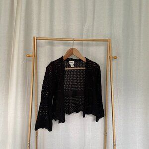 Sweet Kizz brown crochet cardigan